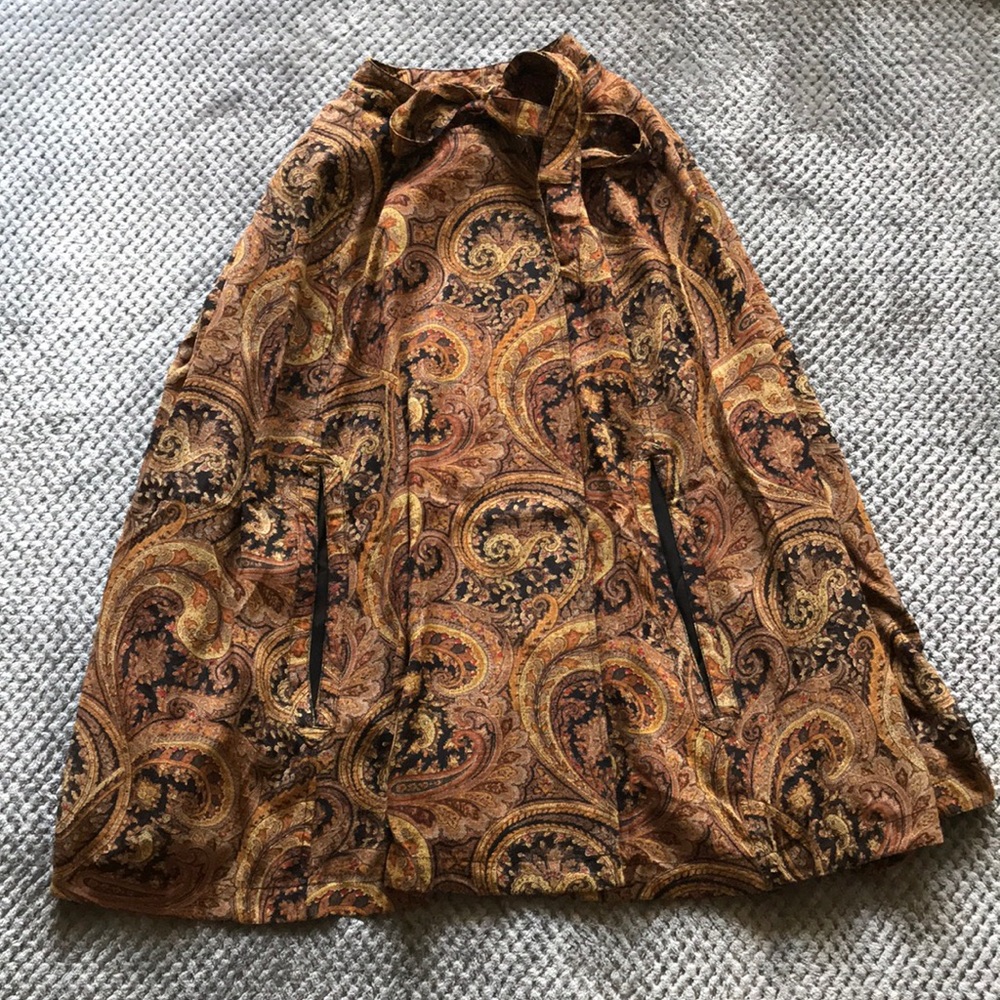 FREE PEOPLE women's Paisley Maxi Skirt M / L